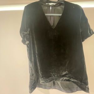 Madewell Velvet Blouse